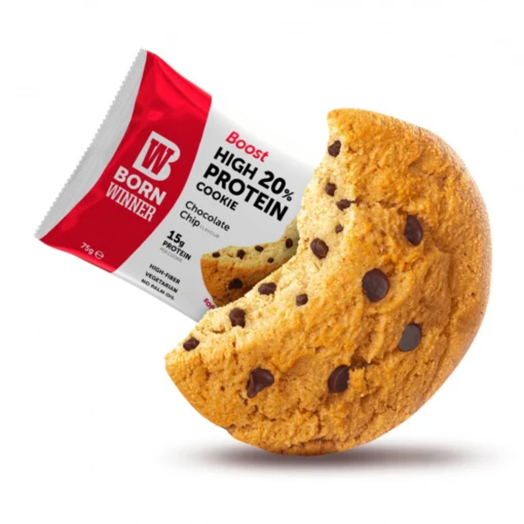 Prajitura Proteica, Born Winner, High Protein Cookie, 75g Chocolate Chip