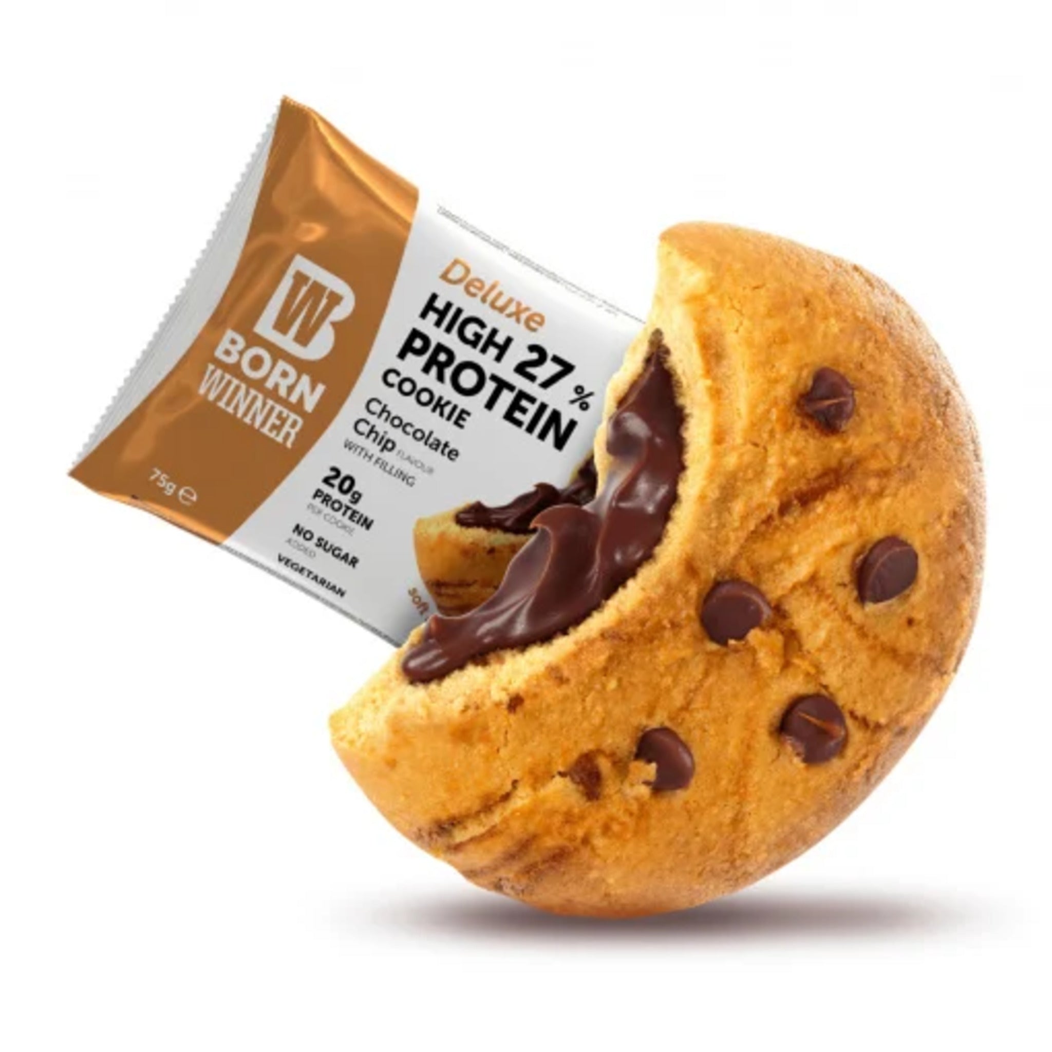 Prajitura Proteica, Born Winner, High Protein Cookie, 75g Chocolate Chip