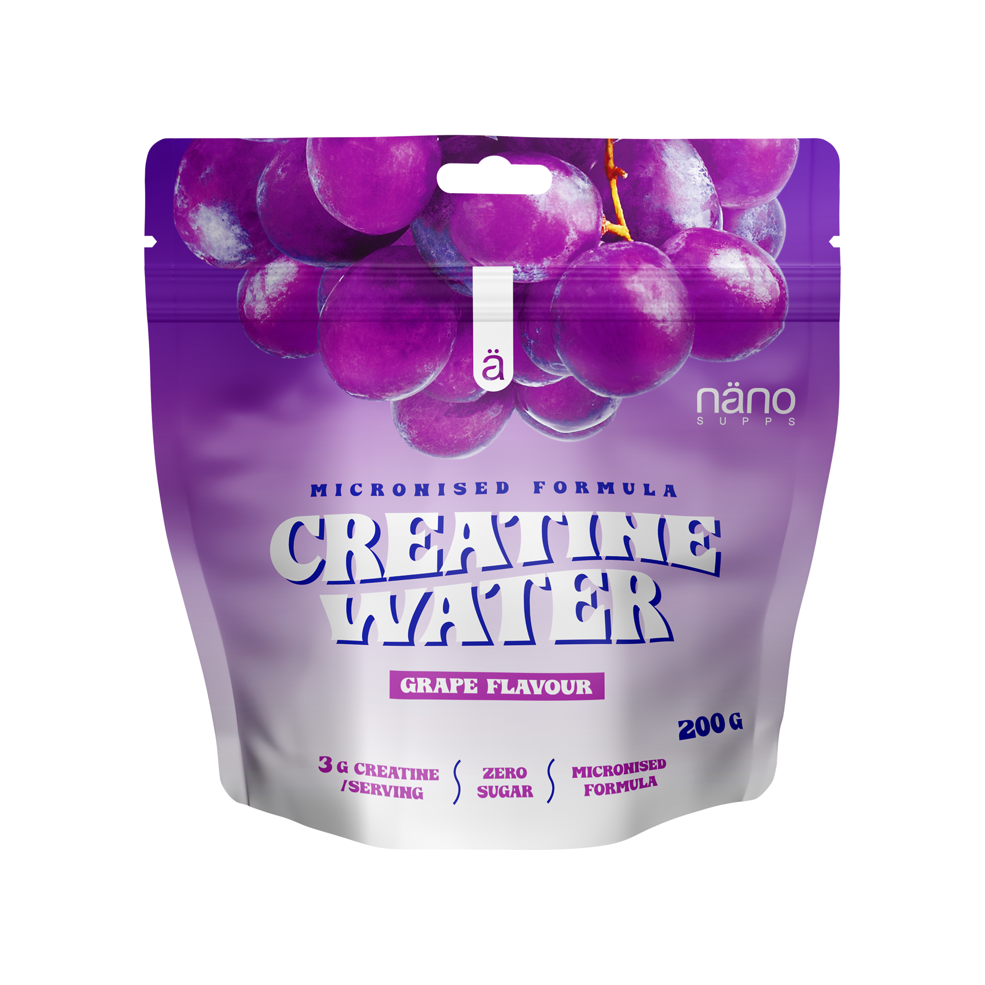 Creatină Monohidrată, Nanosupps, Creatine Water, 200g