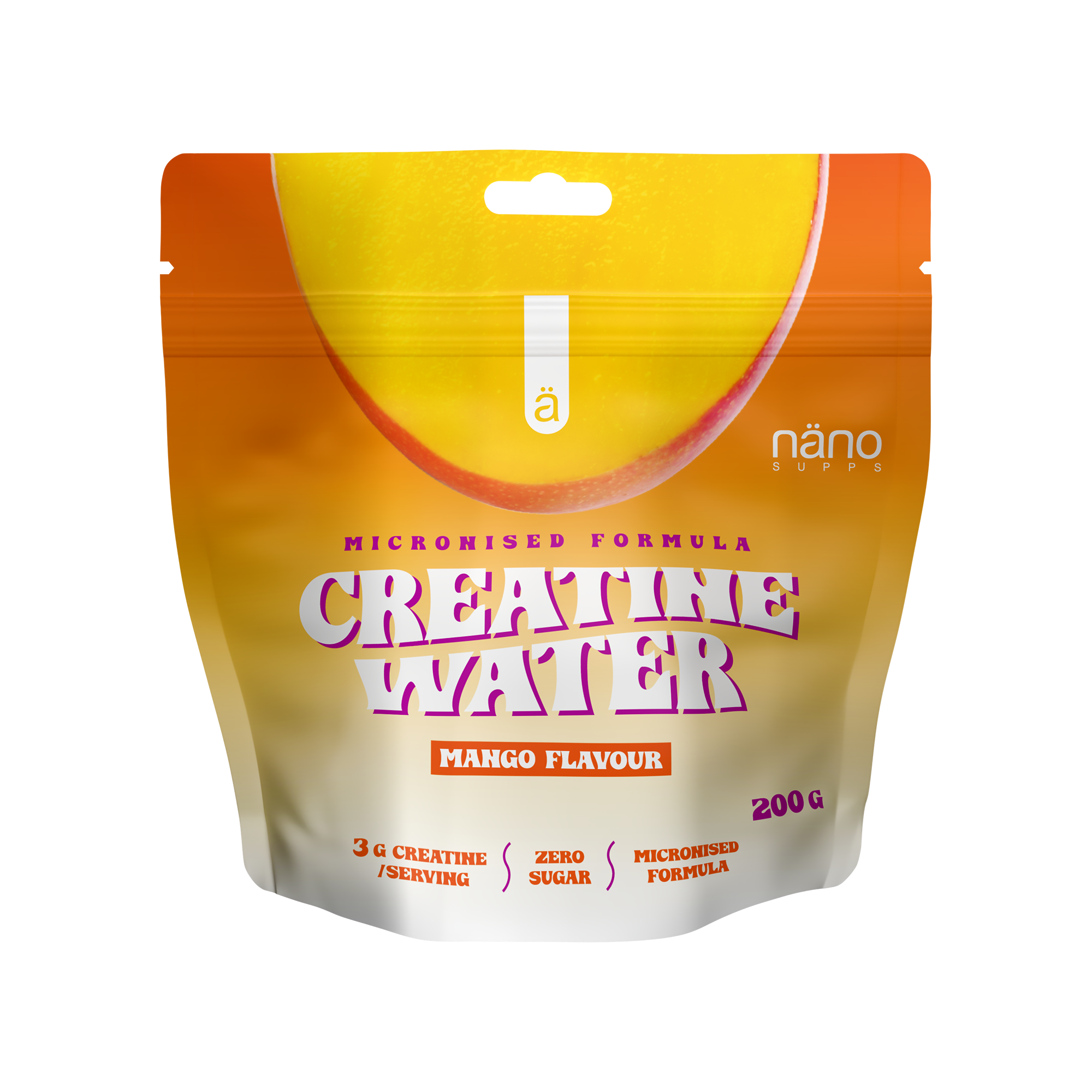 Creatină Monohidrată, Nanosupps, Creatine Water, 200g