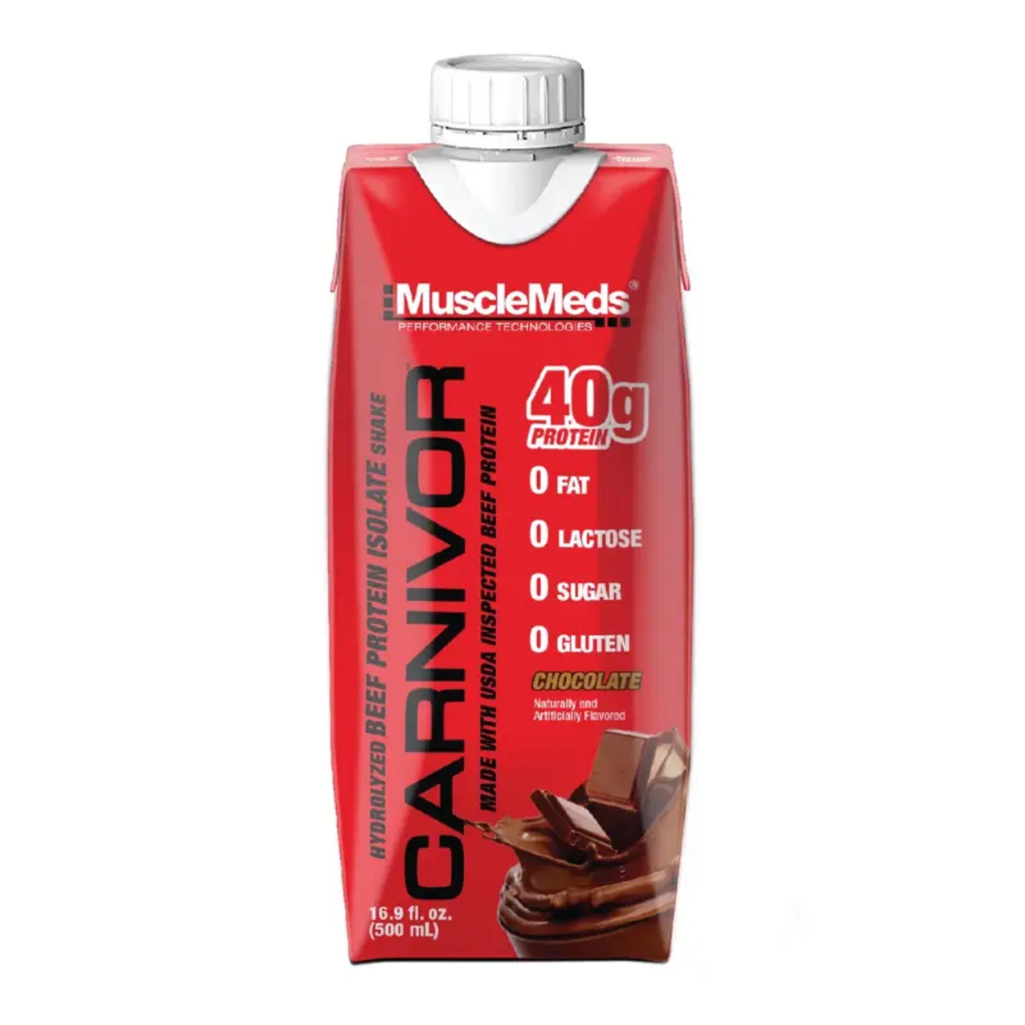 Bautura Proteica din Vita, MuscleMeds, Carnivor Beef Protein Shake, 500ml