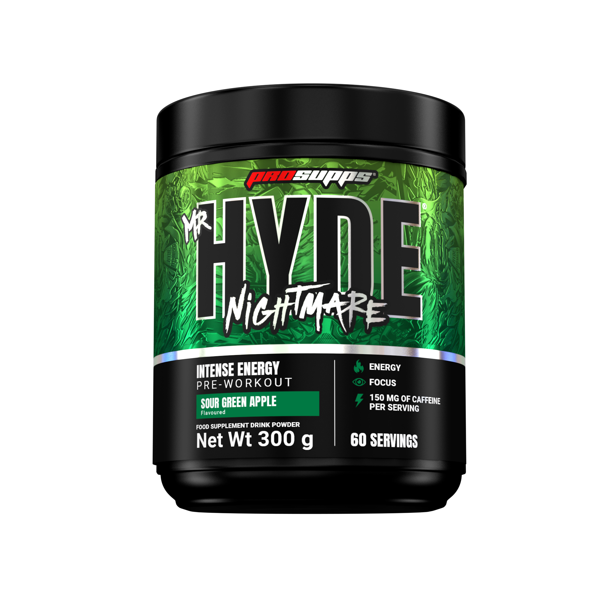 Pre-Workout, ProSupps, Hyde Nightmare, 300g