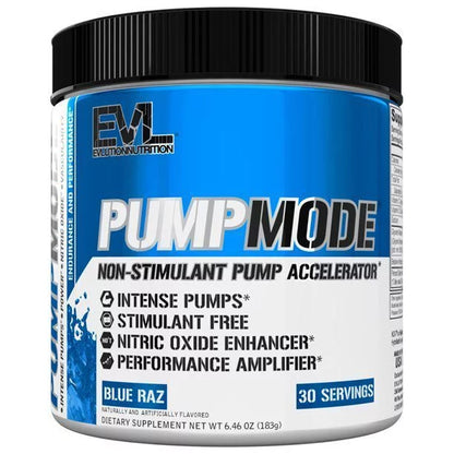 Pre-Workout fara Stimulenti, EVLution Nutrition, PUMPMODE Non-Stimulent, 183g