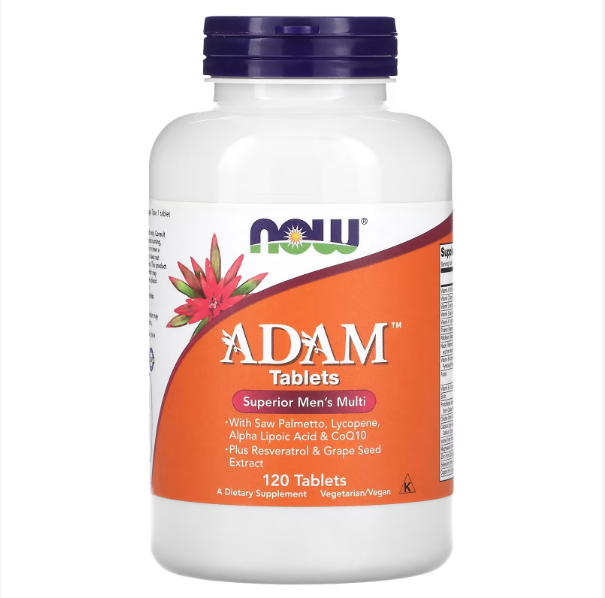 Complex Vitamine si Minerale, Now Foods, ADAM, 120 Tablete