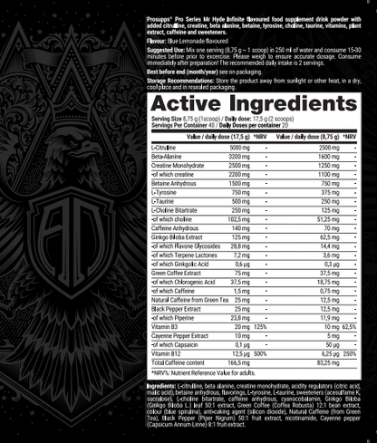Pre-Workout, ProSupps, Mr Hyde Infinite, Andrei Deiu's Exclusive, 350g
