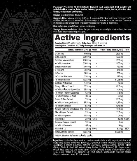 Pre-Workout, ProSupps, Mr Hyde Infinite, Andrei Deiu's Exclusive, 350g