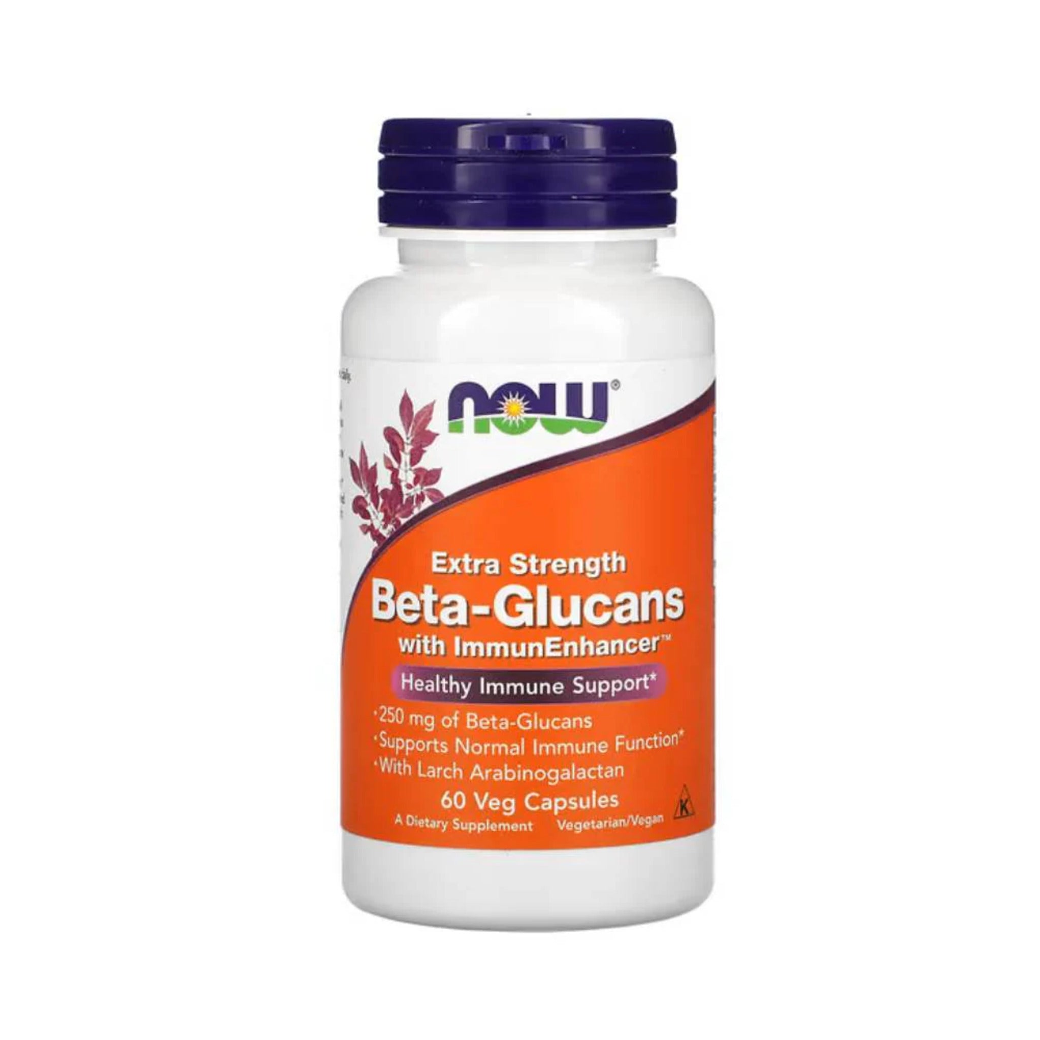 Beta-glucani cu amplificatori pentru imunitate, Now Foods, Extra Strength Beta-Glucans with ImmunEnhancer, 60 capsule vegetale