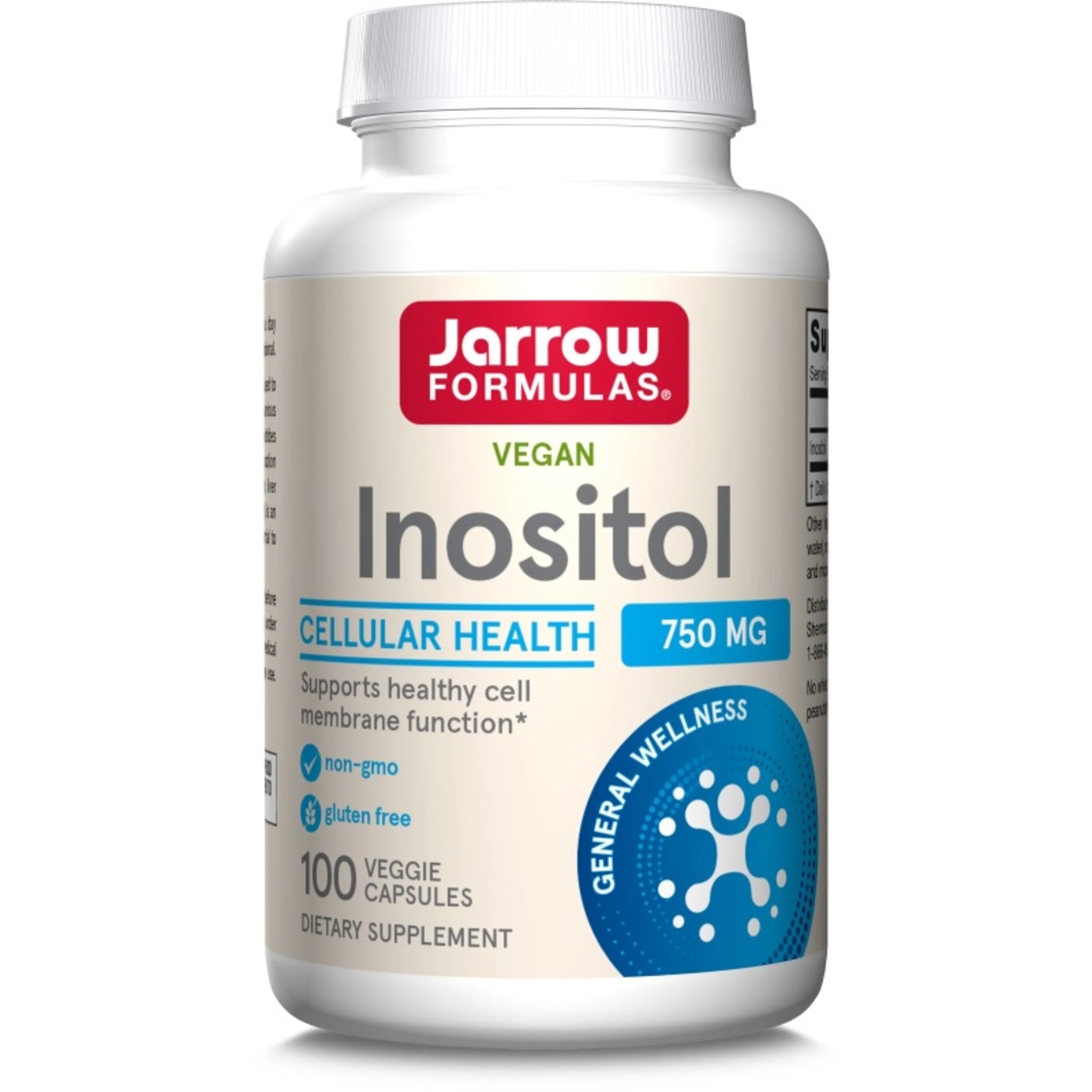 Inozitol, Jarrow Formulas, Inositol 750mg, 100 Capsule