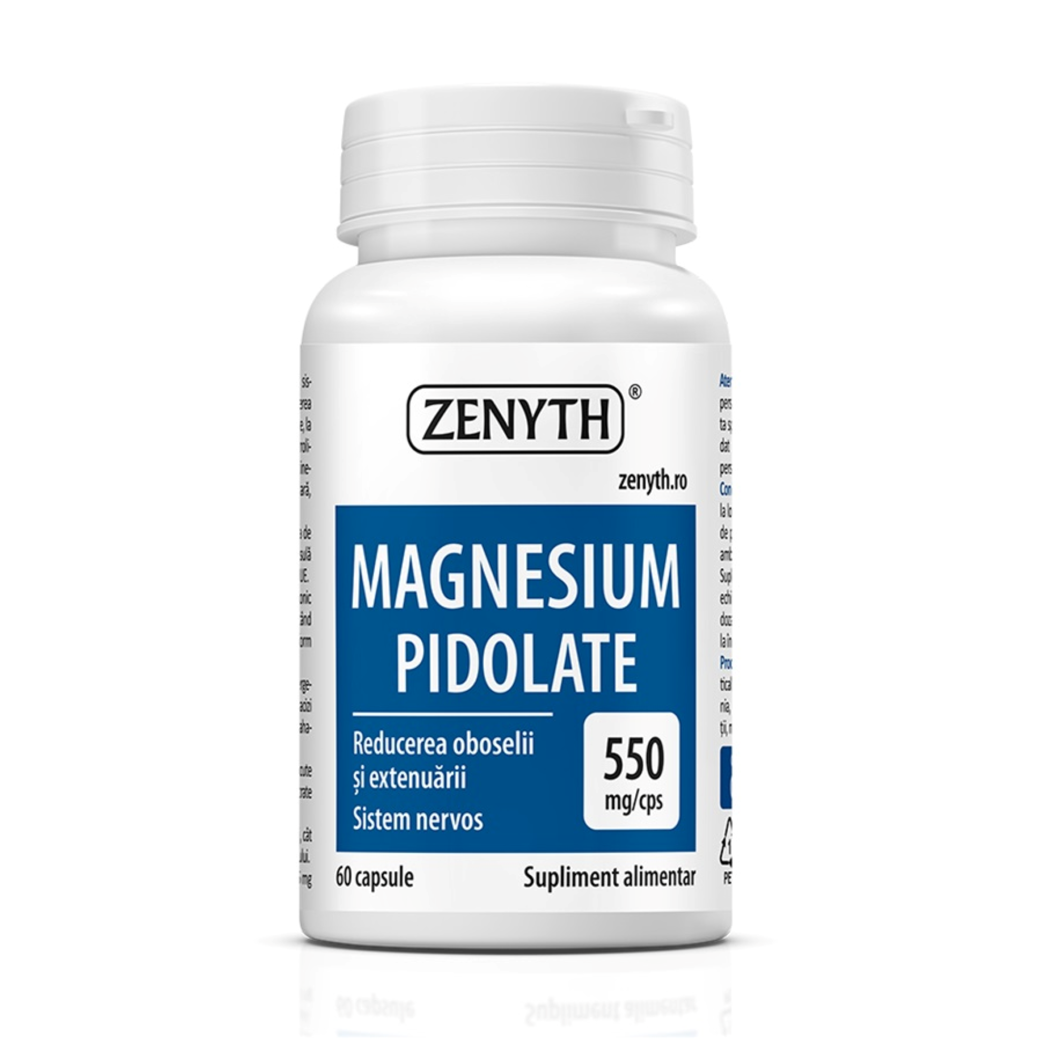 Magneziu Pidolat, Zenyth, Magnesium Pidolate, 60 capsule