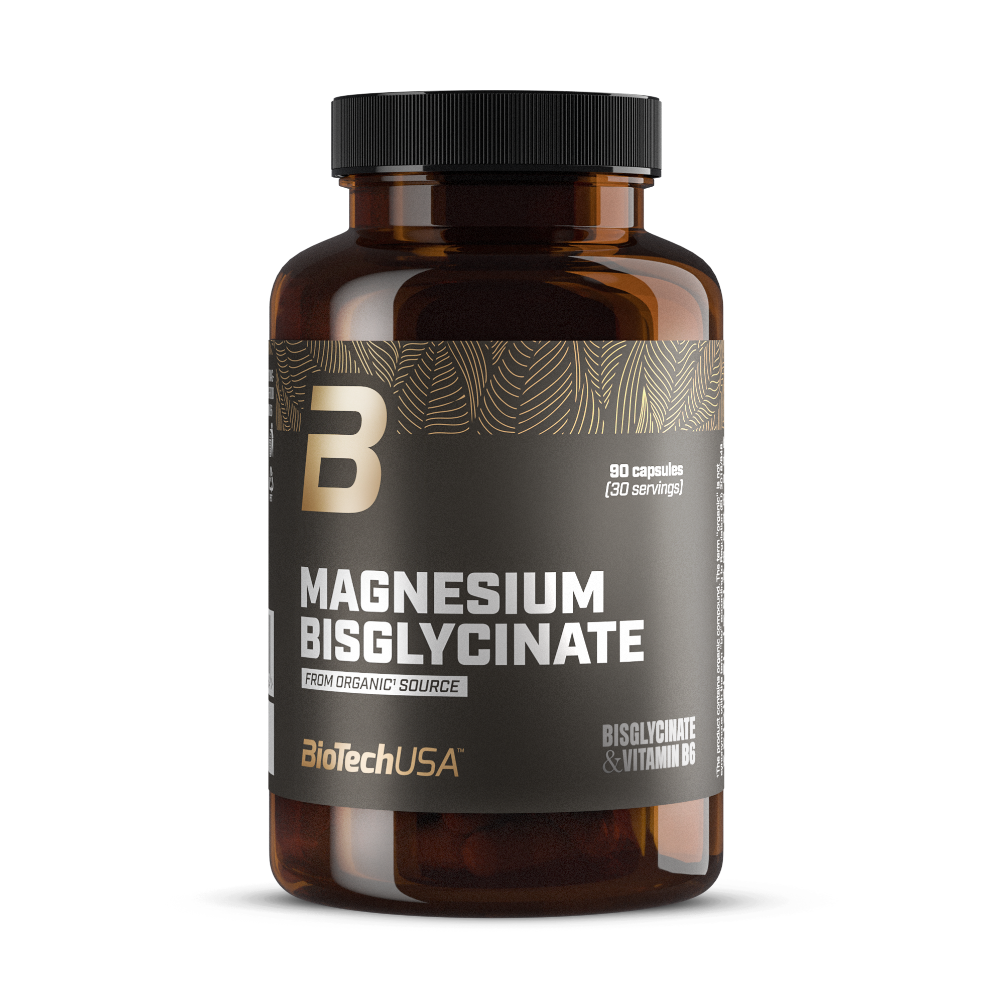 Magneziu Bisglicinat, BioTechUSA, Magnesium Bisglycinate, Organic Source, 90 Capsule