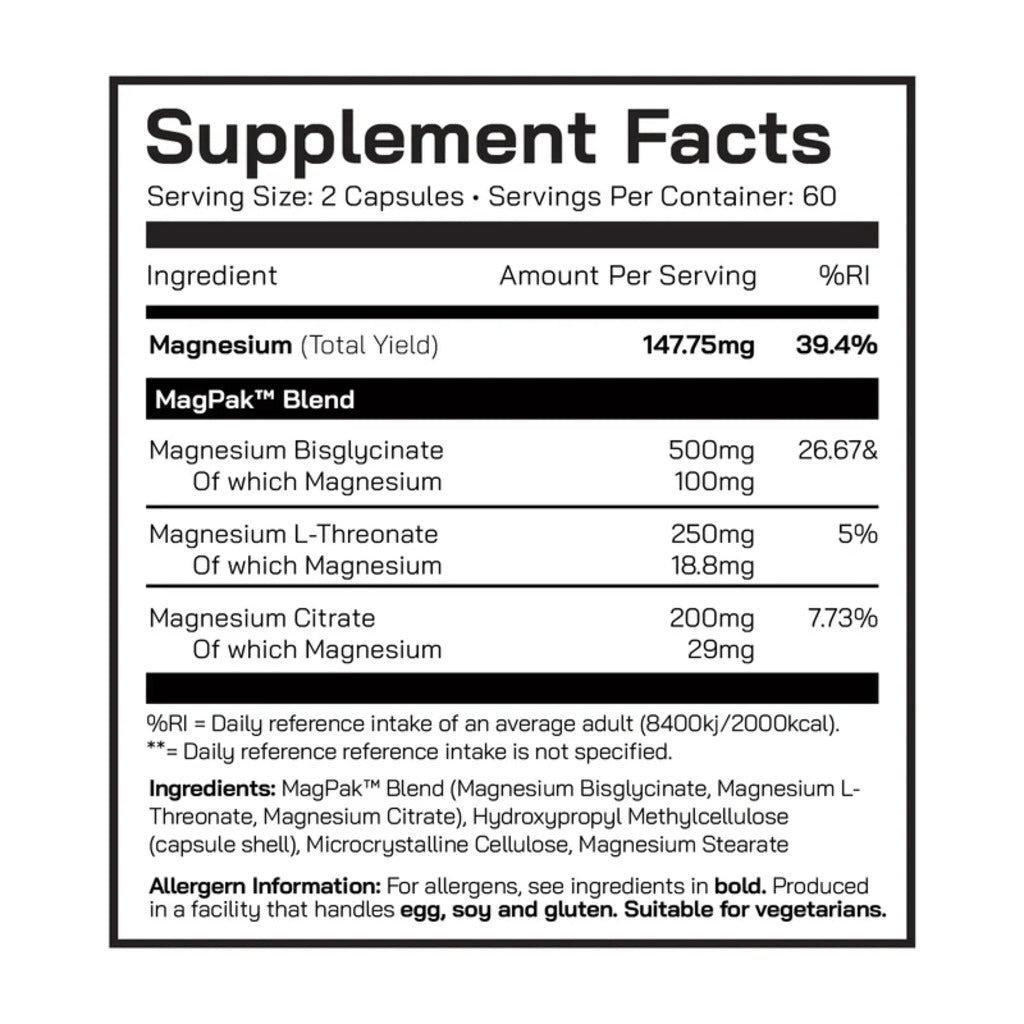 Complex Magneziu, DNA Sports, MagPak, 120 Capsule