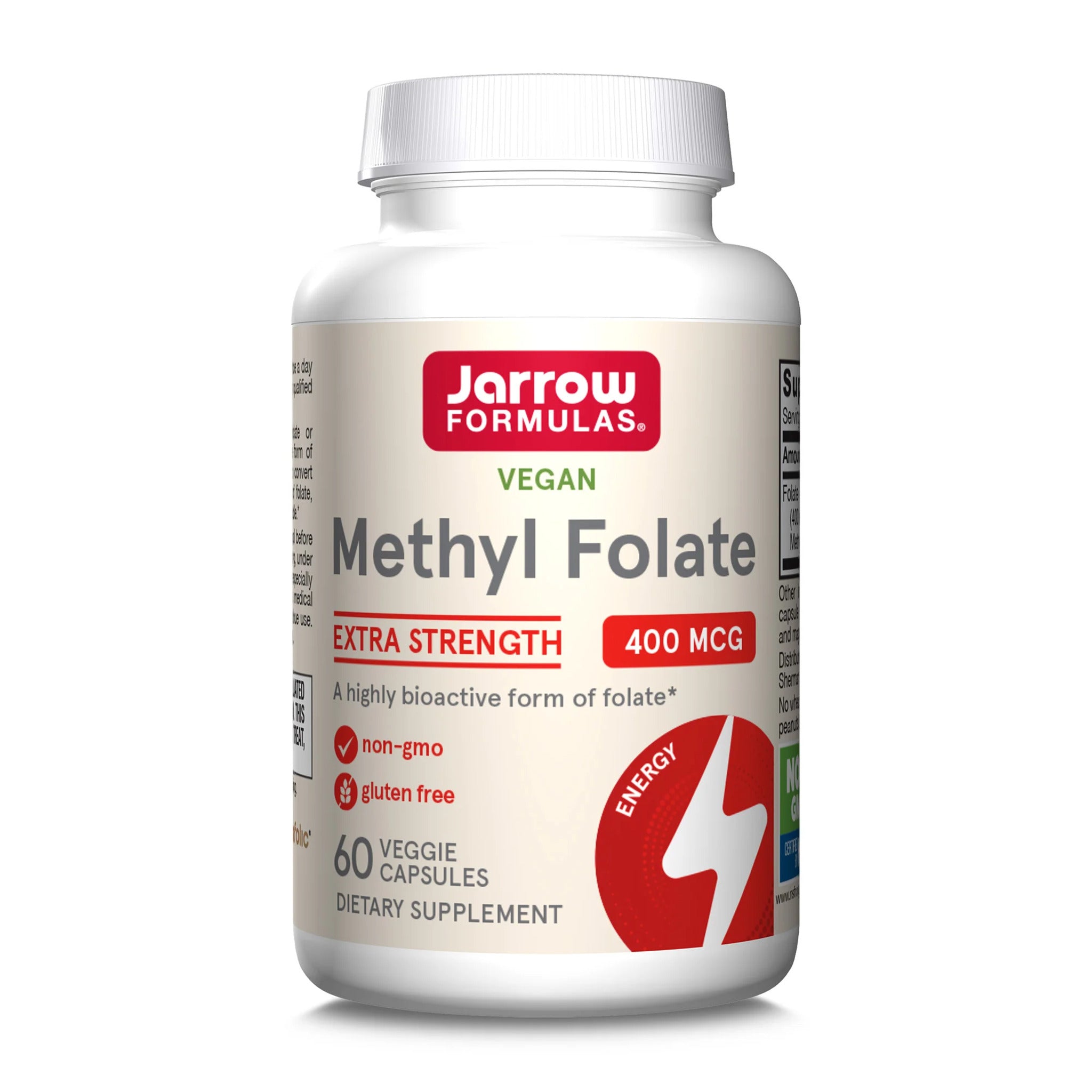 Metilfolat, Jarrow Formulas, Methyl Folate 400mcg, 60 Capsule