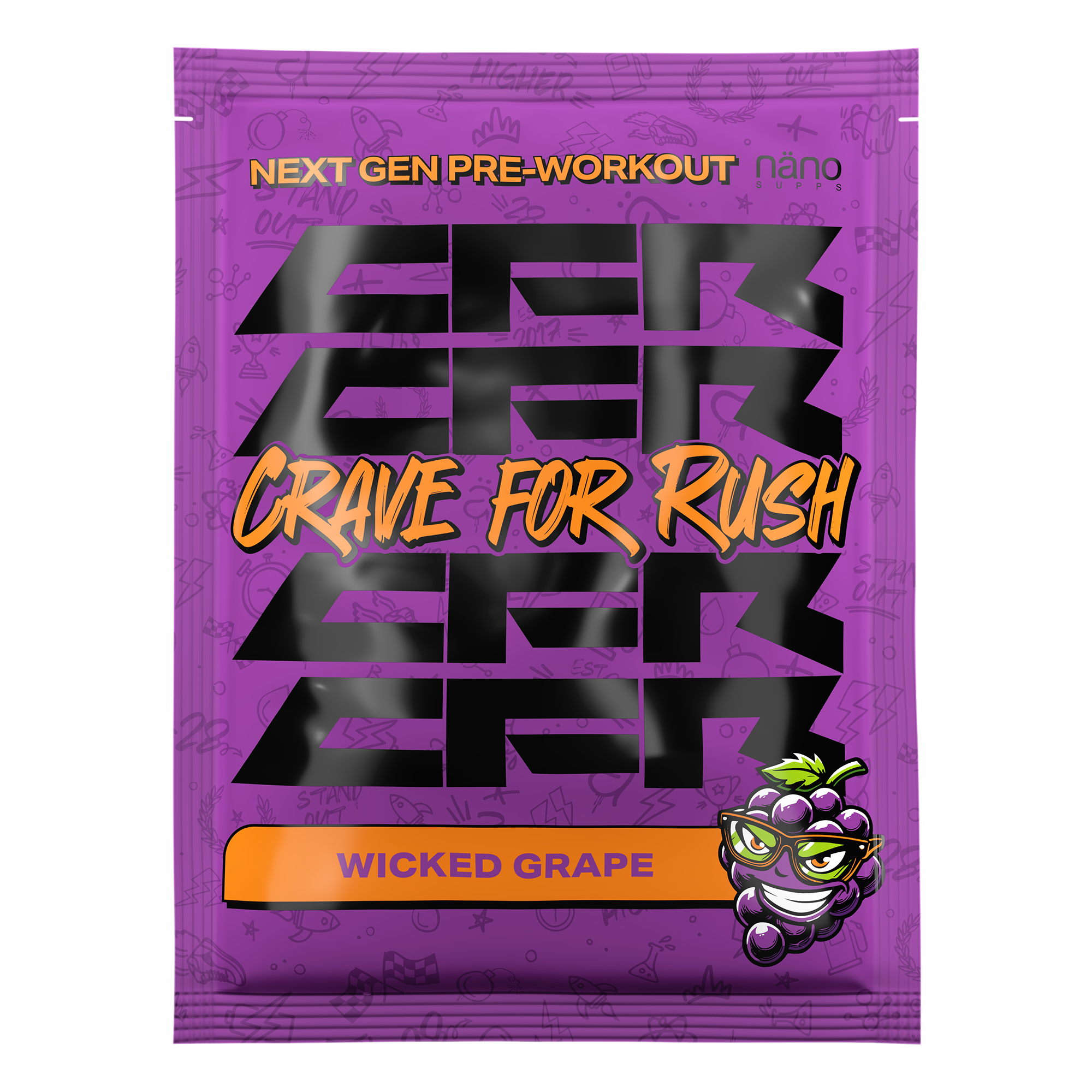 Pre-Workout, Nanosupps, CFR PWO, 20g
