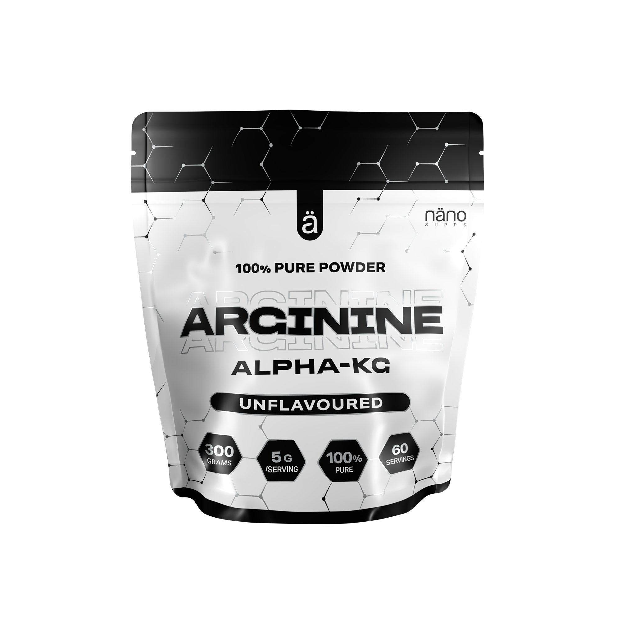 Arginina Alpha-Ketoglutarat, Nanosupps, Arginine Alpha-KG, 300g