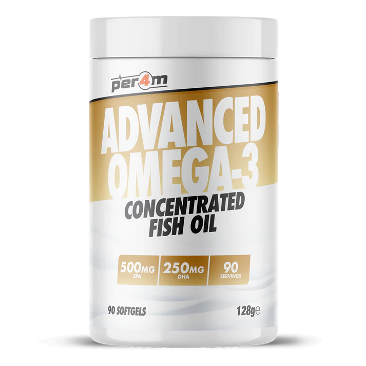 Acizi Grasi, Per4m, Advanced Omega 3, Concentrated Fish Oil, 90 Softgels