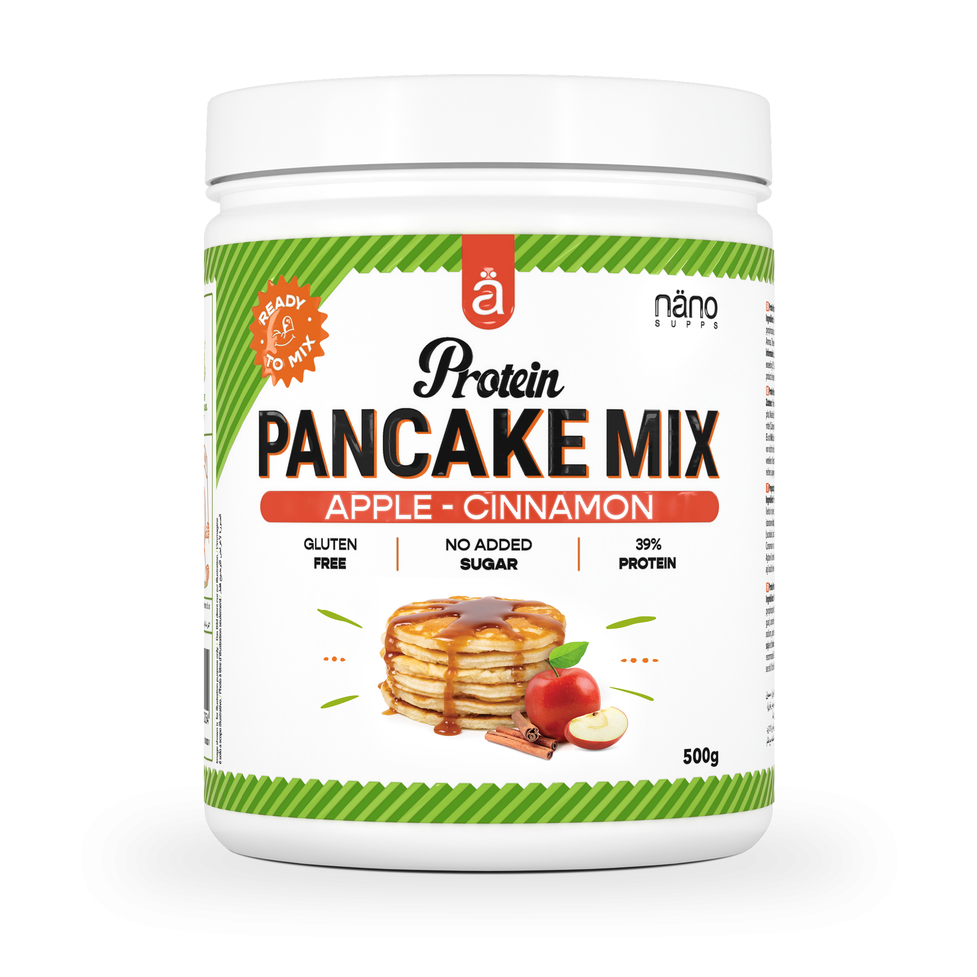Mix Pancake Proteic, Nanosupps, Protein Pancake Mix, 500g