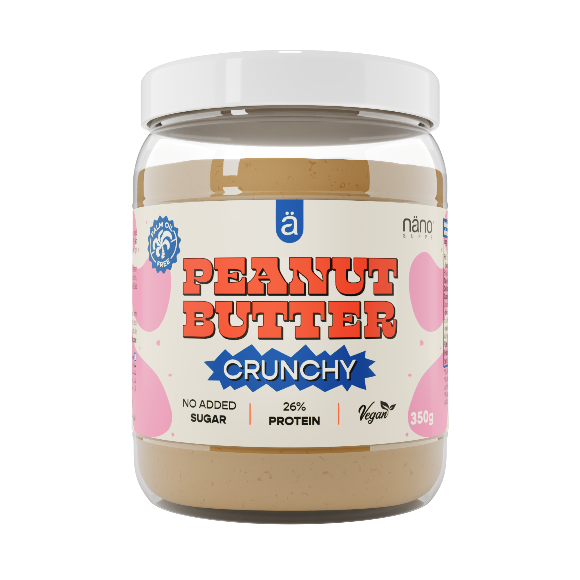 Unt de arahide, Nanosupps, Peanut Butter, 350g