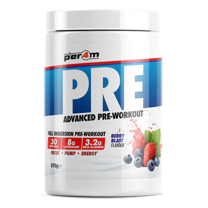 Pre-Workout, Per4m, PRE Advanced Formula, 570g