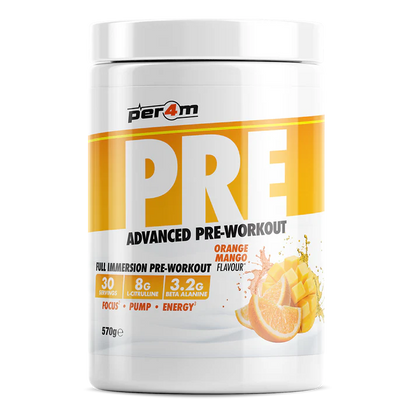 Pre-Workout, Per4m, PRE Advanced Formula, 570g
