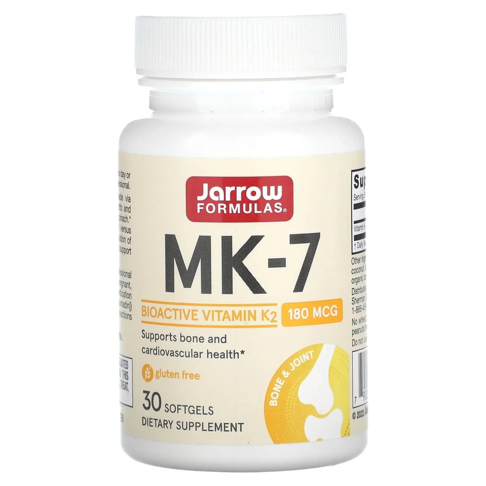 Vitamina K2, Jarrow Formulas, MK-7 180mcg, 30 Capsule