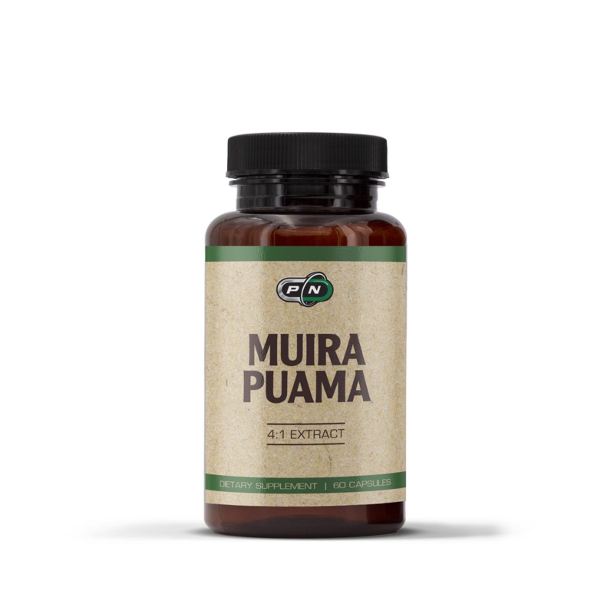 Muira Puama, Pure Nutrition, Muira Puama 4:1 Extract, 60 Capsule