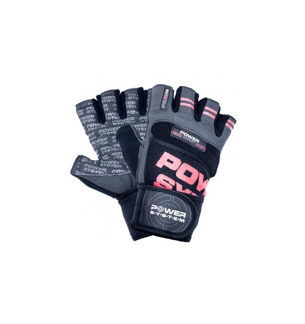 Manusi Fitness, Power System, Power Grip Gloves, Red