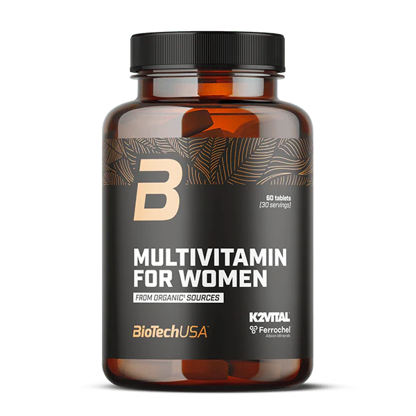 Multivitamine pentru Femei, BioTechUSA, Multivitamin for Women Organic Sources, 60 Tablete