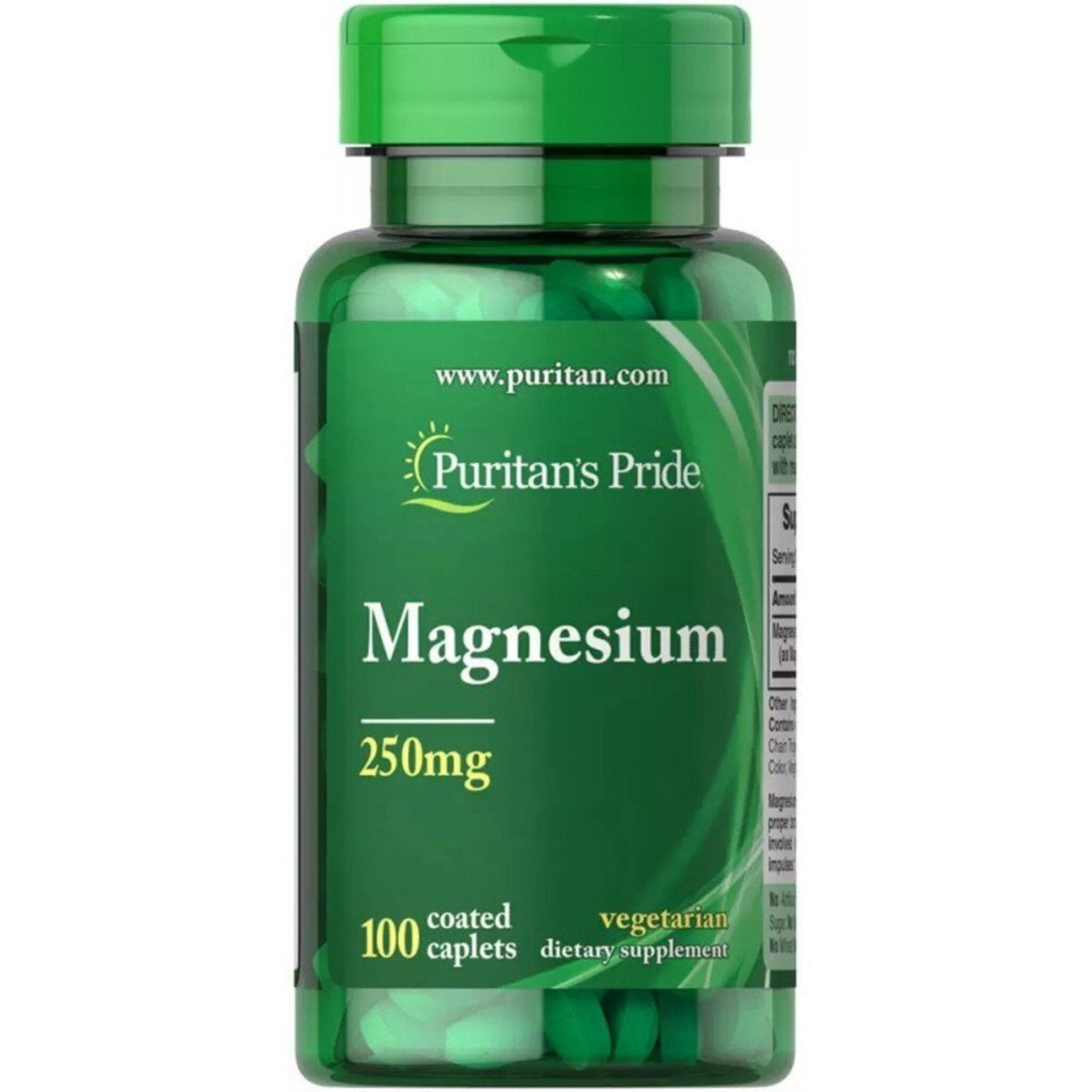 Magneziu, Puritan's Pride, 250mg, 100 capsule