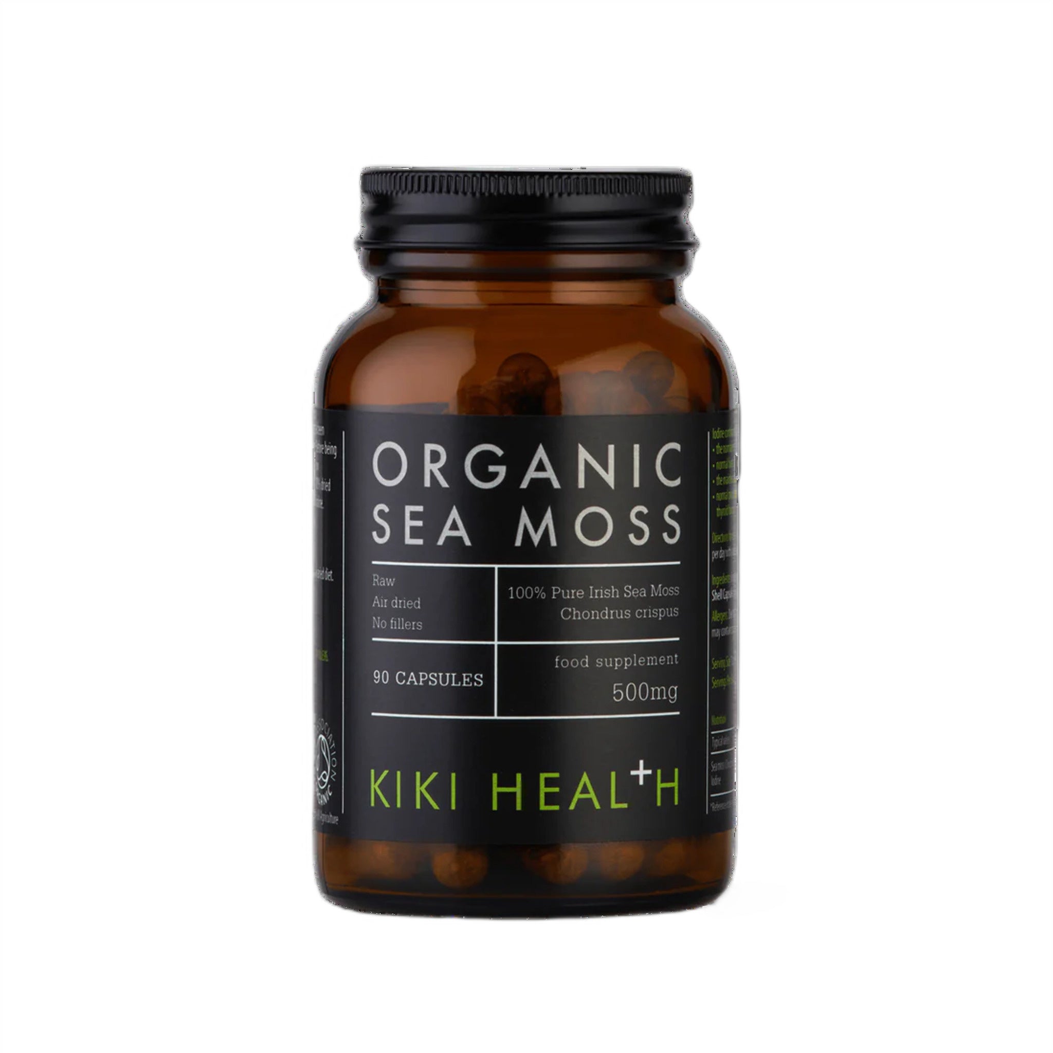 Muschi de Mare Organic, Kiki Health, Organic Sea Moss, 90 Capsule