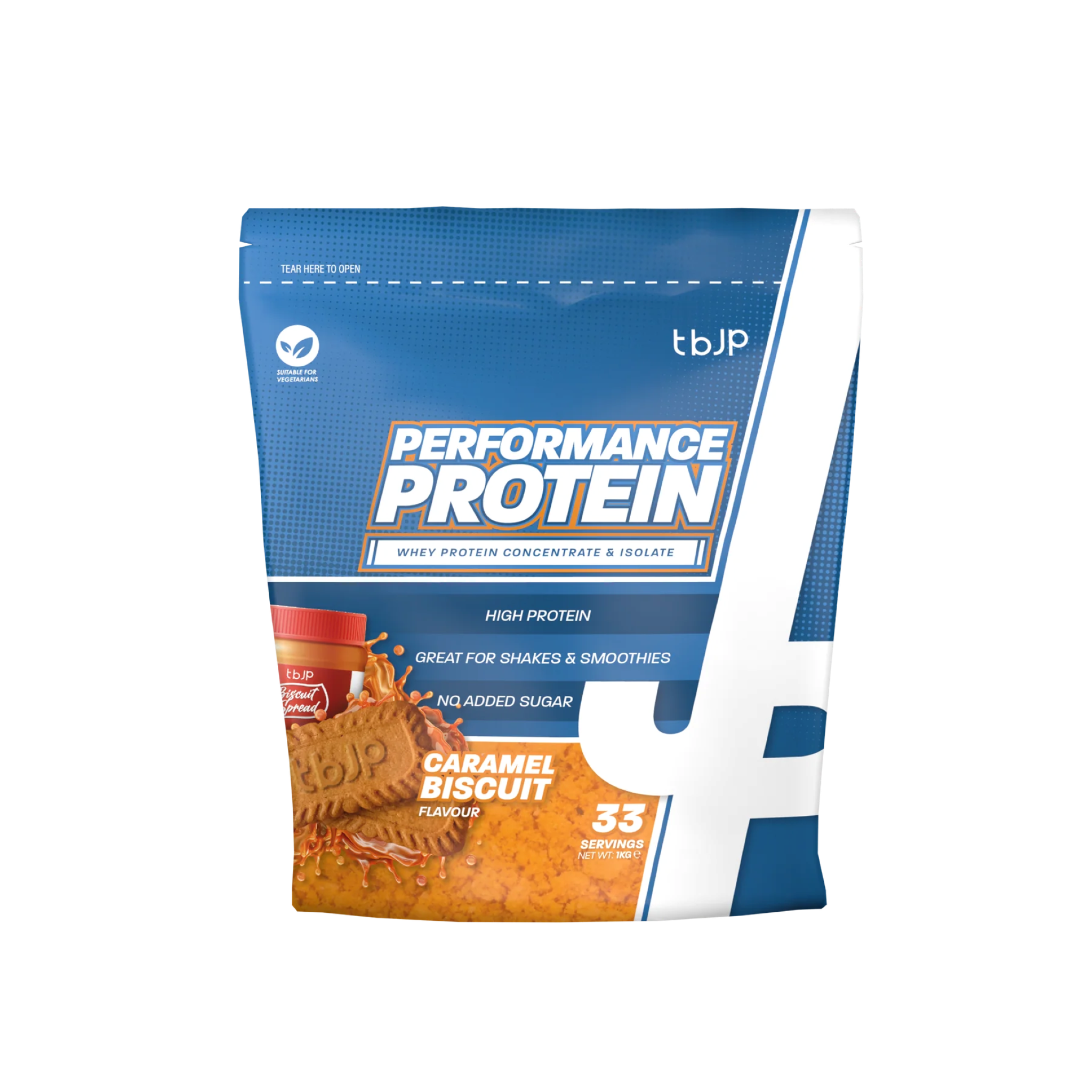 Proteina din Zer, Trained by JP, Performance Protein, tbJP, 1000g 33 Portii