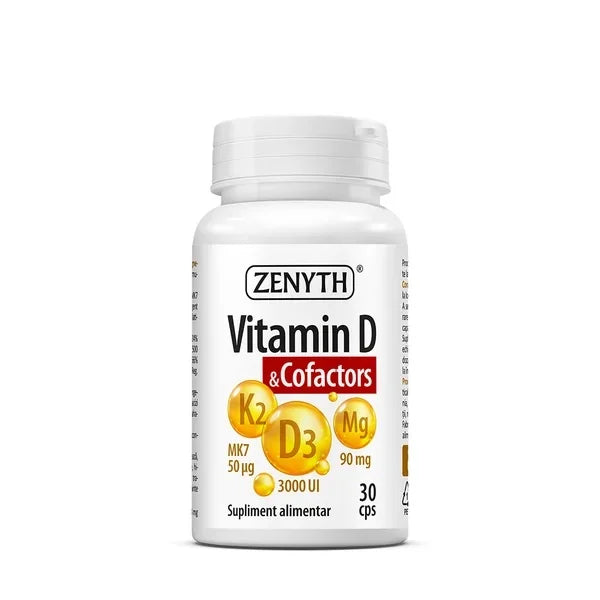 Vitamina D & Cofactori, Zenyth, Vitamin D & Cofactors, 30 Capsule
