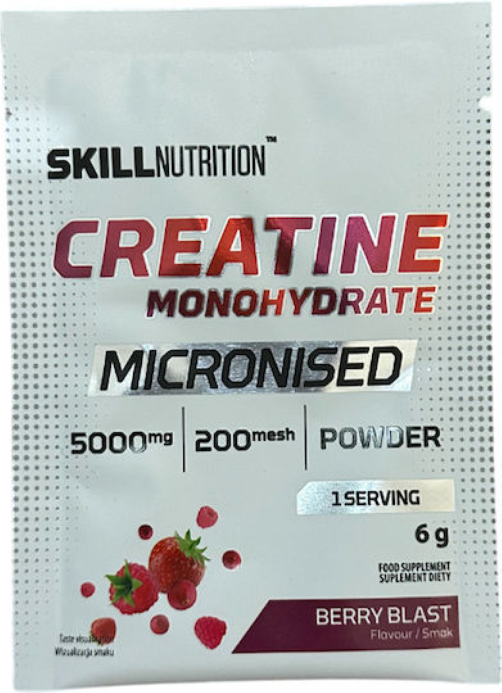 Creatina Monohidrata Micronizata, Skill Nutrition, Micronised Creatine Monohydrate, 6g