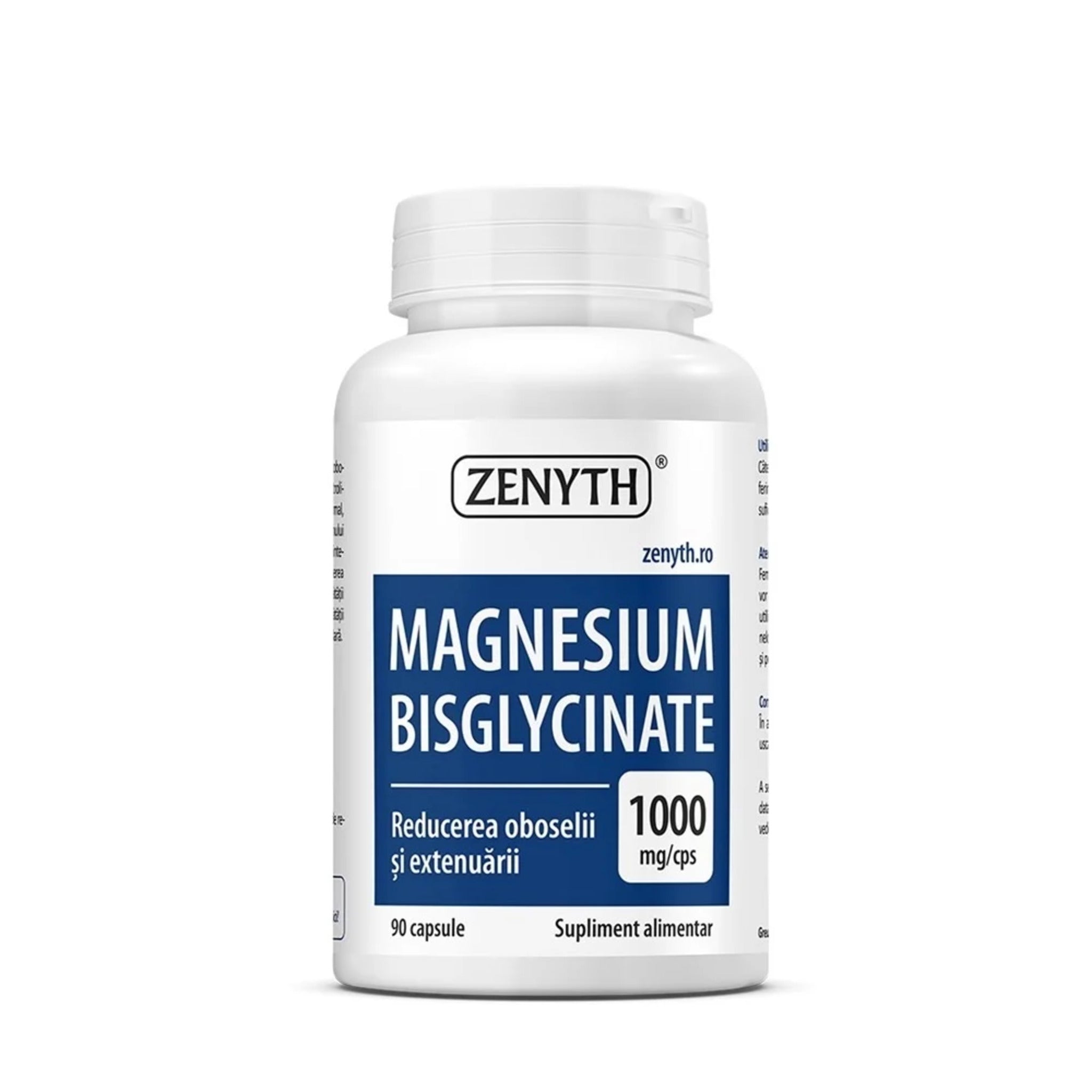 Magneziu Bisglicinat, Zenyth, Magnesium Bisglycinate, 90 Capsule