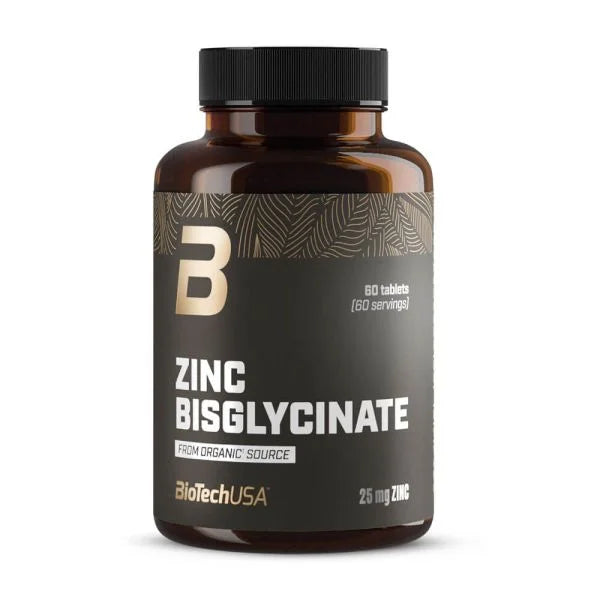 Zinc Bisglycinat, BioTechUSA, Zinc Bisglycinate, 60 serviri