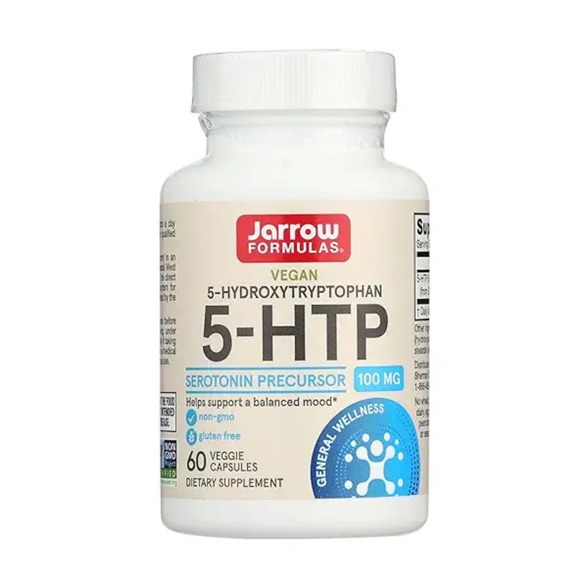 Black Friday - Reduceri 5-Hidroxitriptofan, Jarrow Formulas, 5-HTP 100mg, 60Veg caps Promotie