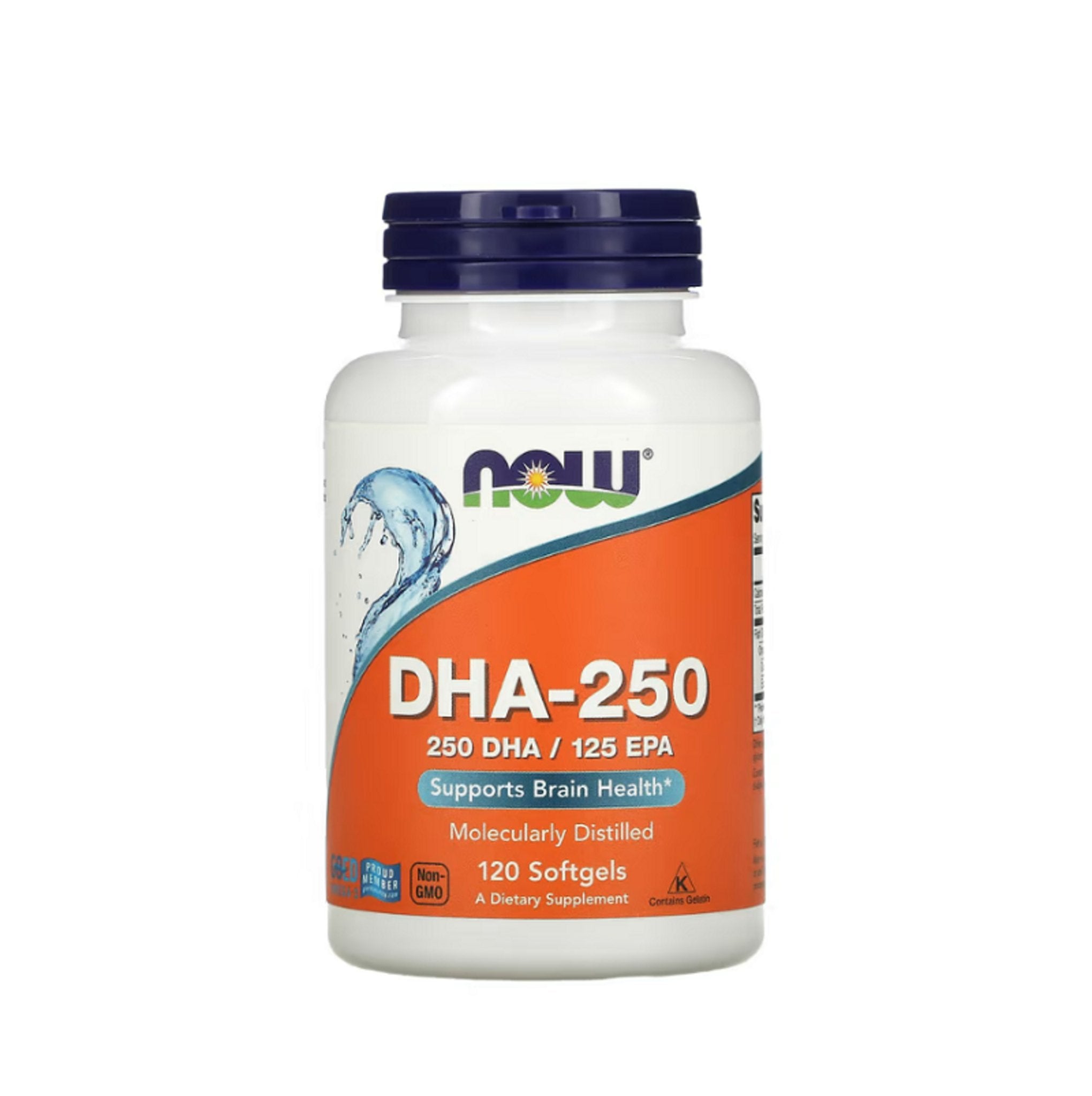 Acizi Grasi, Now Foods, DHA-250 Fish Oil, 120caps