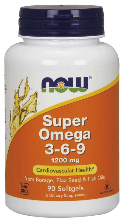 Acizi Grasi, Now Foods, Super Omega 3-6-9 1200mg, 90 softgels - gym-stack.ro