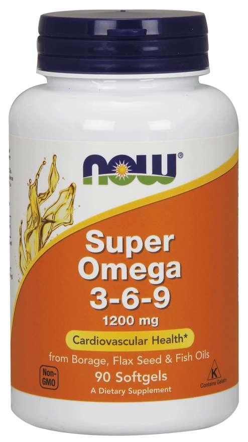 Black Friday - Reduceri Acizi Grasi, Now Foods, Super Omega 3-6-9 1200mg, 90 softgels Promotie