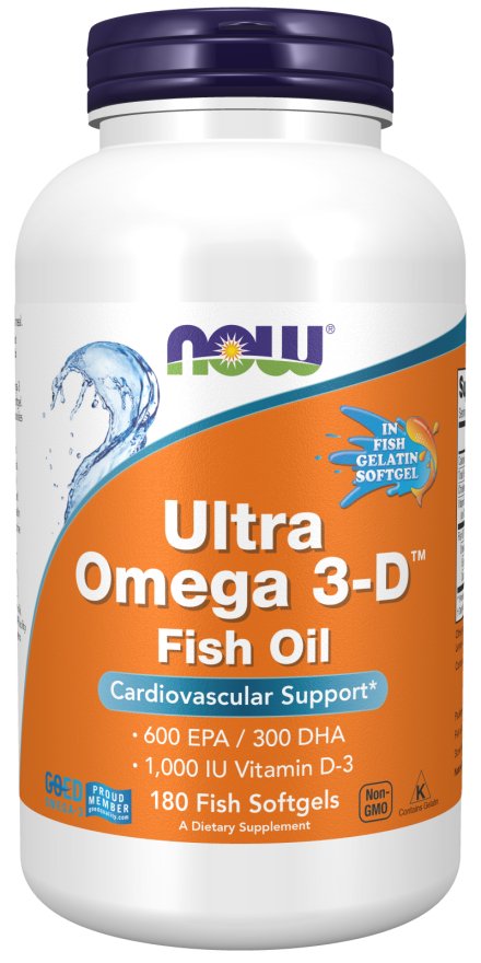 Black Friday - Reduceri Acizi Grasi, Now Foods, Ultra Omega 3-D, Fish Oil, 180 softgels Promotie