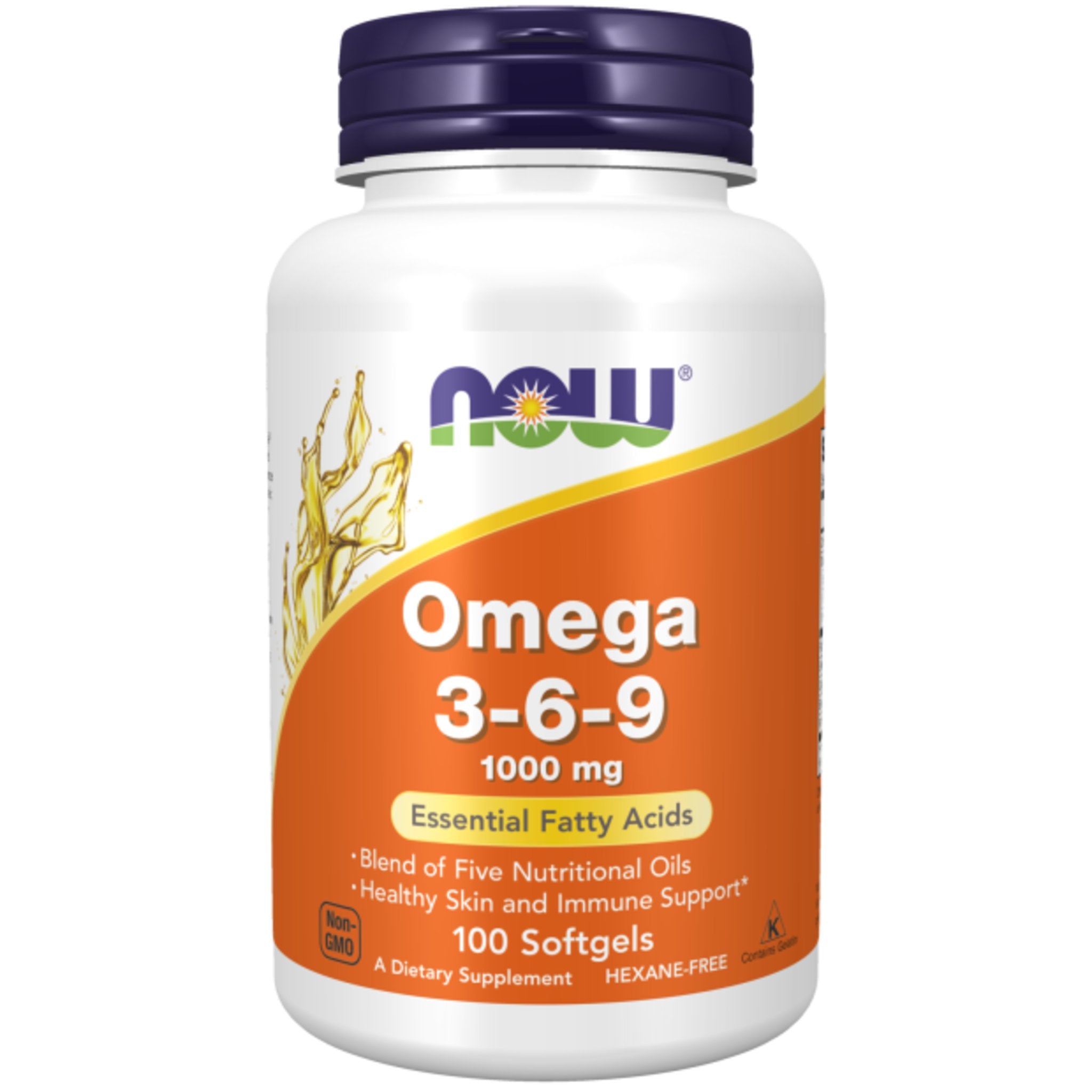 Black Friday - Reduceri Acizi Grasi, NOW Omega 3-6-9, 100softgels Promotie