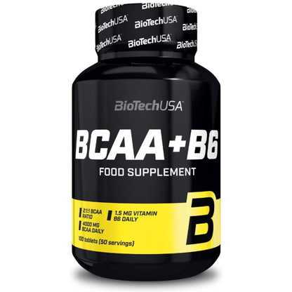 Black Friday - Reduceri Aminoacizi BCAA cu B6 tablete - BioTechUSA BCAA + B6 100tabs Promotie