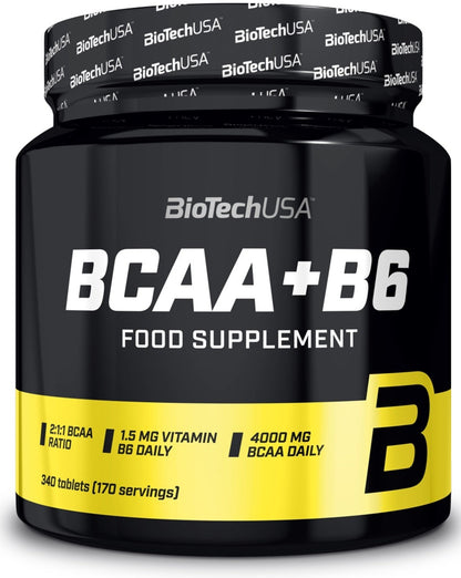 Aminoacizi BCAA cu B6 tablete - BioTechUSA BCAA+B6 340 Tabs