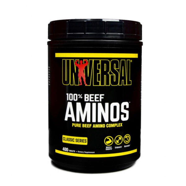 Aminoacizi din vita Universal Beef Aminos 400 Tabs - gym-stack.ro