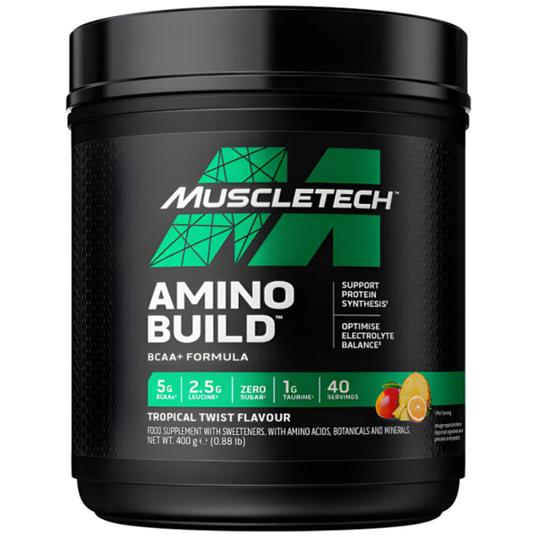 Aminoacizi Pudra, MuscleTech, Amino Build, 400g/40 servings - gym-stack.ro