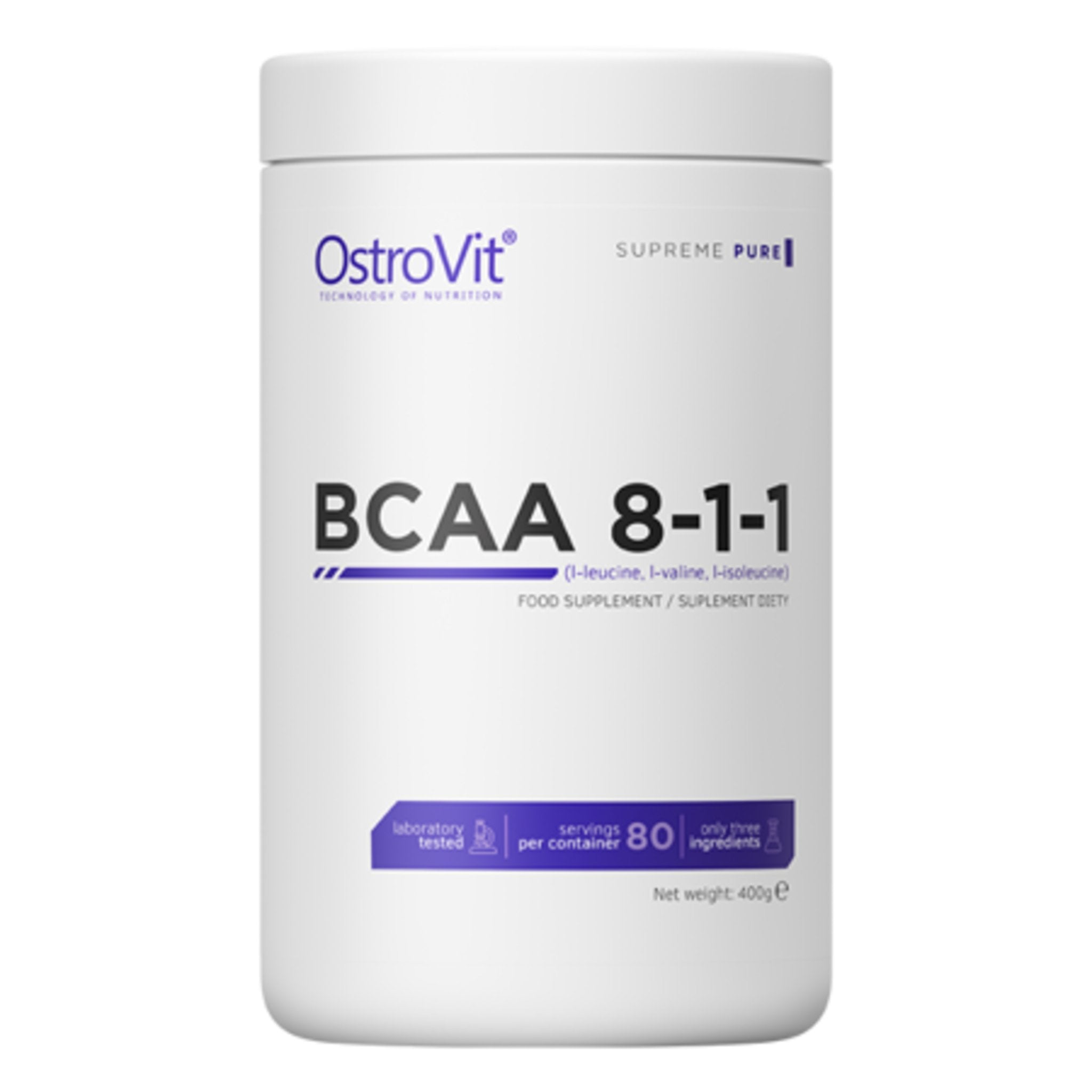 Black Friday - Reduceri Aminoacizi Pudra, OstroVit BCAA 8-1-1, 400g Promotie