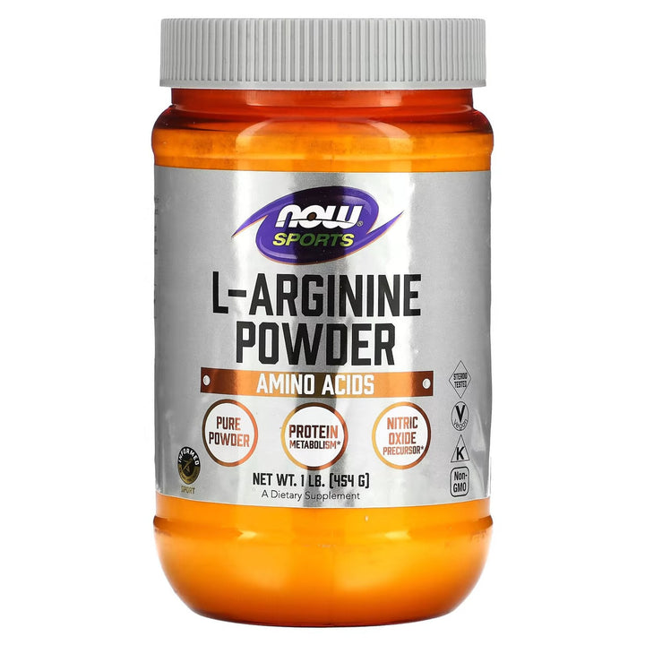 Arginina pudra, Now Sports L-Arginine Powder 454g - gym-stack.ro