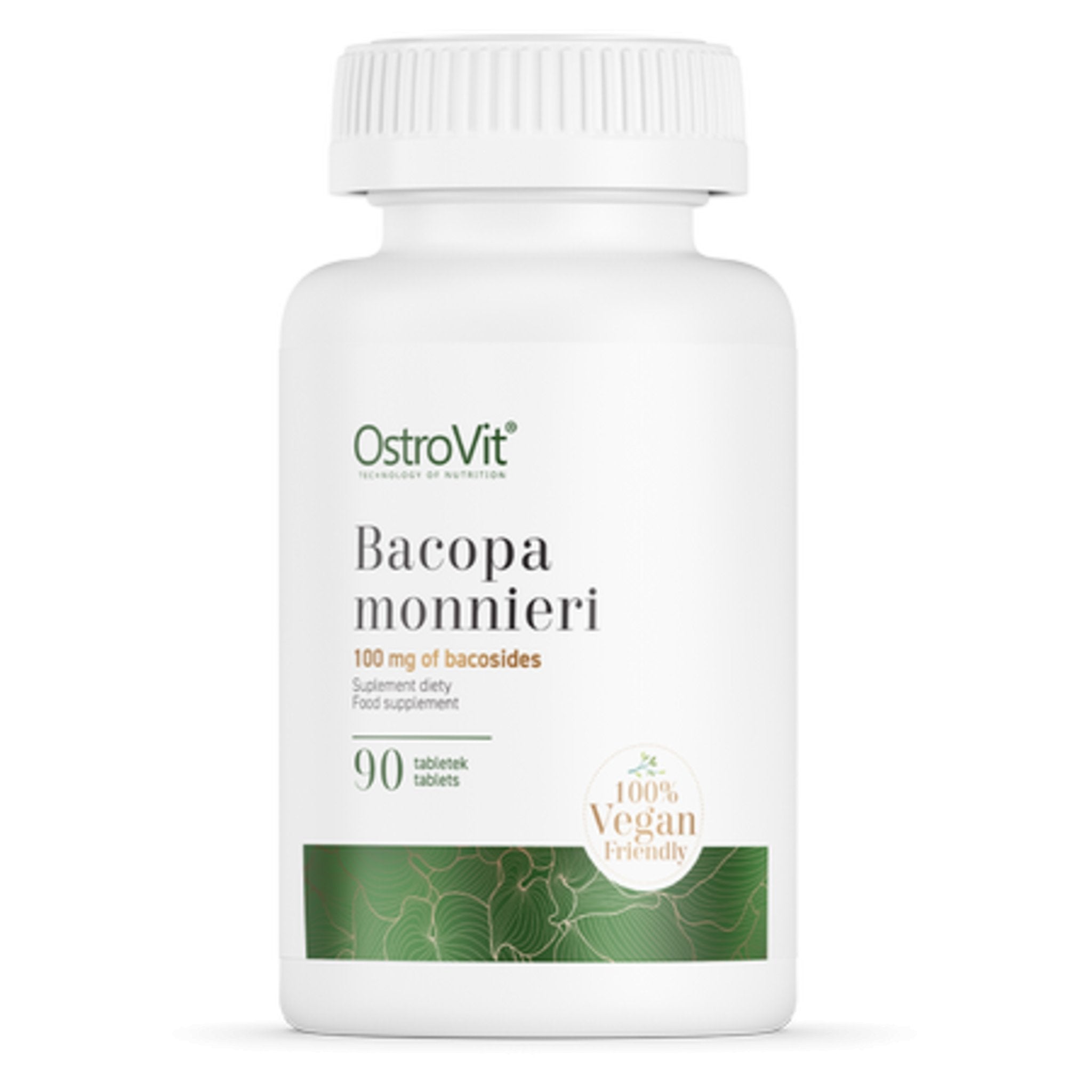 Black Friday - Reduceri Bacopa Monnieri, OstroVit, Bacopa Monnieri, 90 tabs Promotie