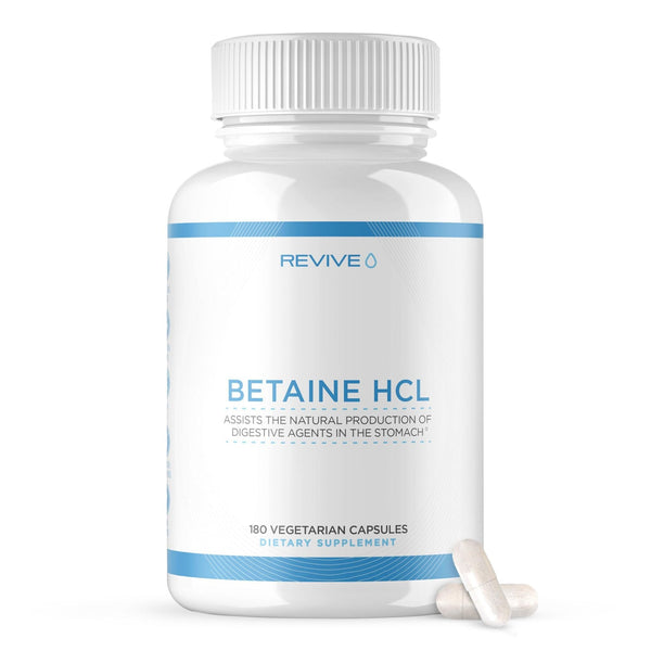 Betaina HCL, Revive, Betaine HCL, 180 Capsule - gym-stack.ro