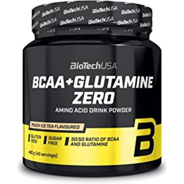 BioTech USA BCAA + Glutamina Zero, 480 g - gym-stack.ro