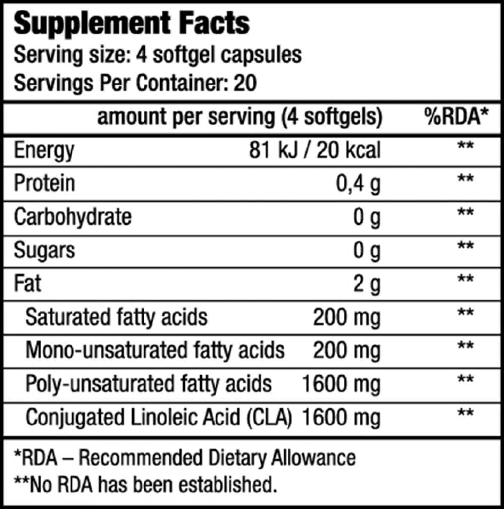 BioTechUSA CLA 400 80 capsules - gym-stack.ro